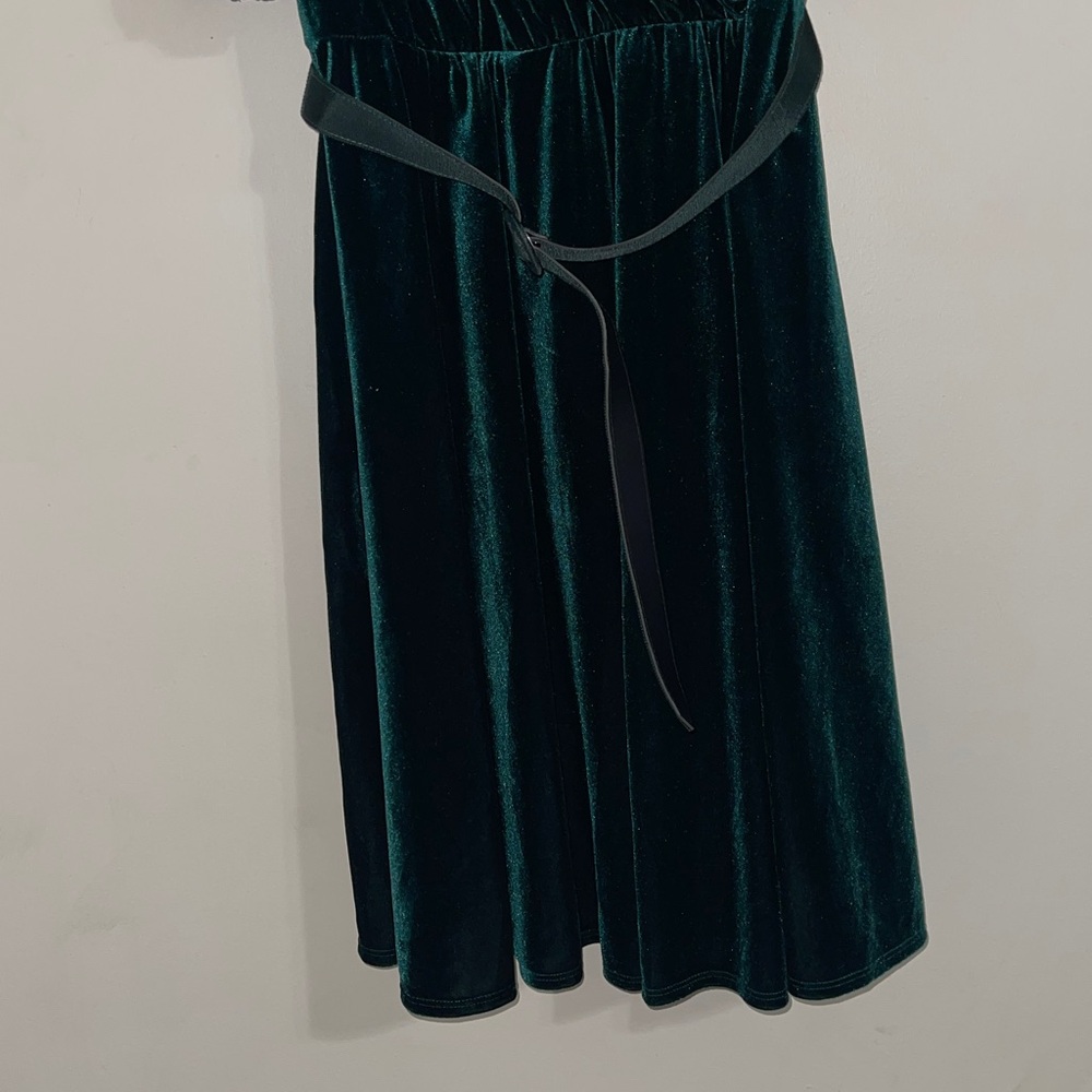 Lane Bryant  Velour Crossover Fit & Flare Dress 14/16 - Picture 4 of 10